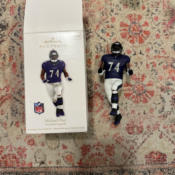 Collectibles Hallmark Keepsake Ornament 2012 Football Legend “Michael Oher" - Picture 7 of 9